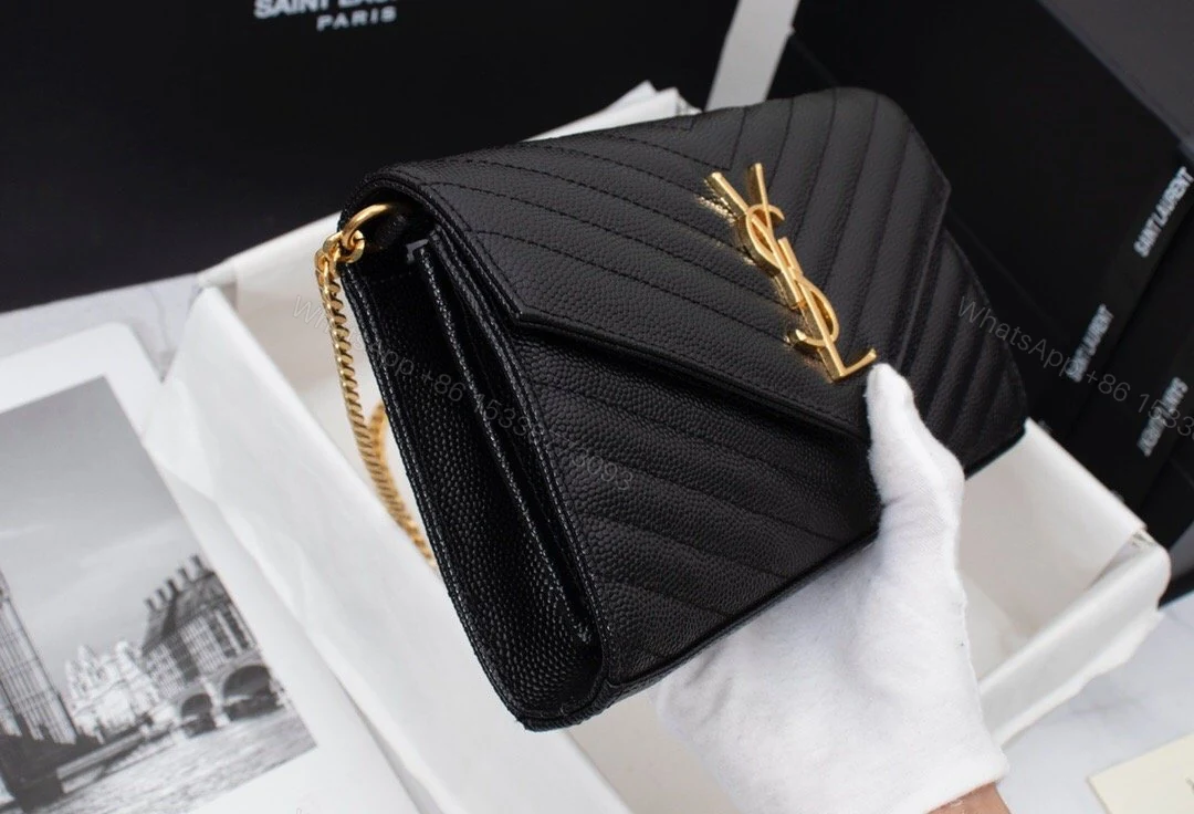 View 4 of Saint Laurent Cassandre Chain Wallet
