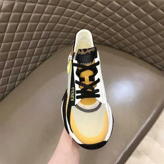 View 3 of FENDI CHUNKY LACE-UP TRAINERS – FD22