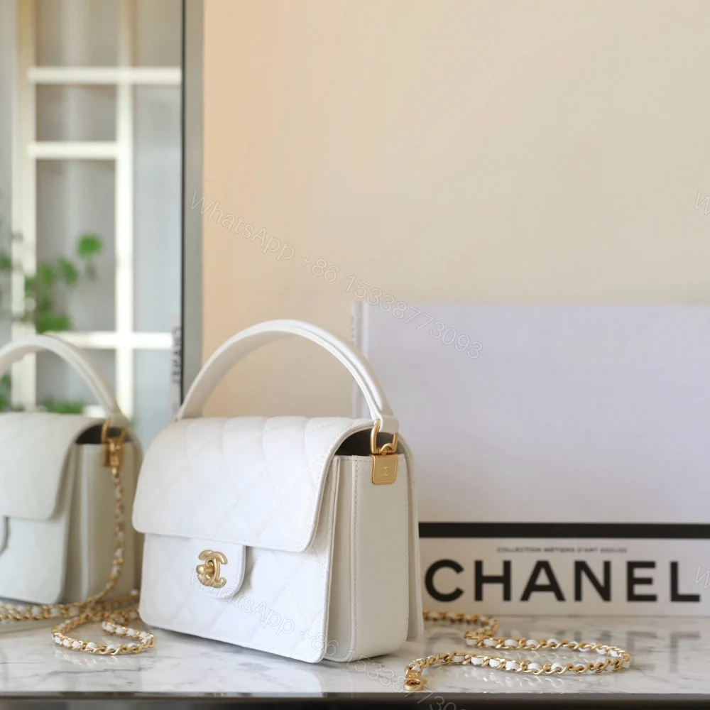 View 4 of 高仿Chanel*24K系列AS03002手柄口蓋包中號牛皮免檢版