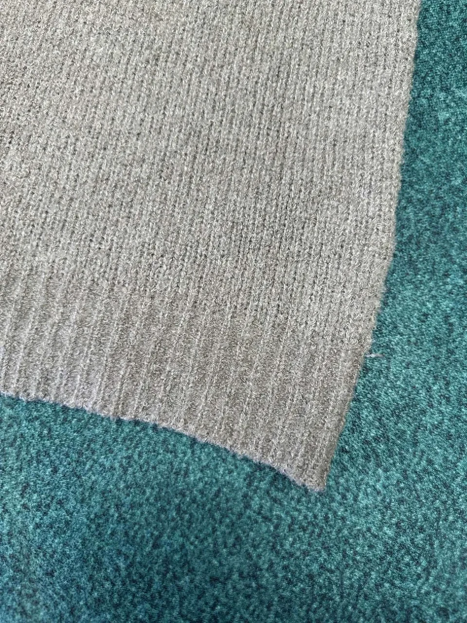 View 10 of Cozy Boucle Knit Luxury Monogram Sweatshirt with Subtle Shine