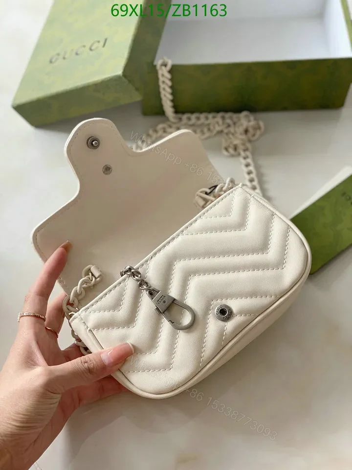 View 8 of Gucci GG Marmont White Belt Bag GDB1543