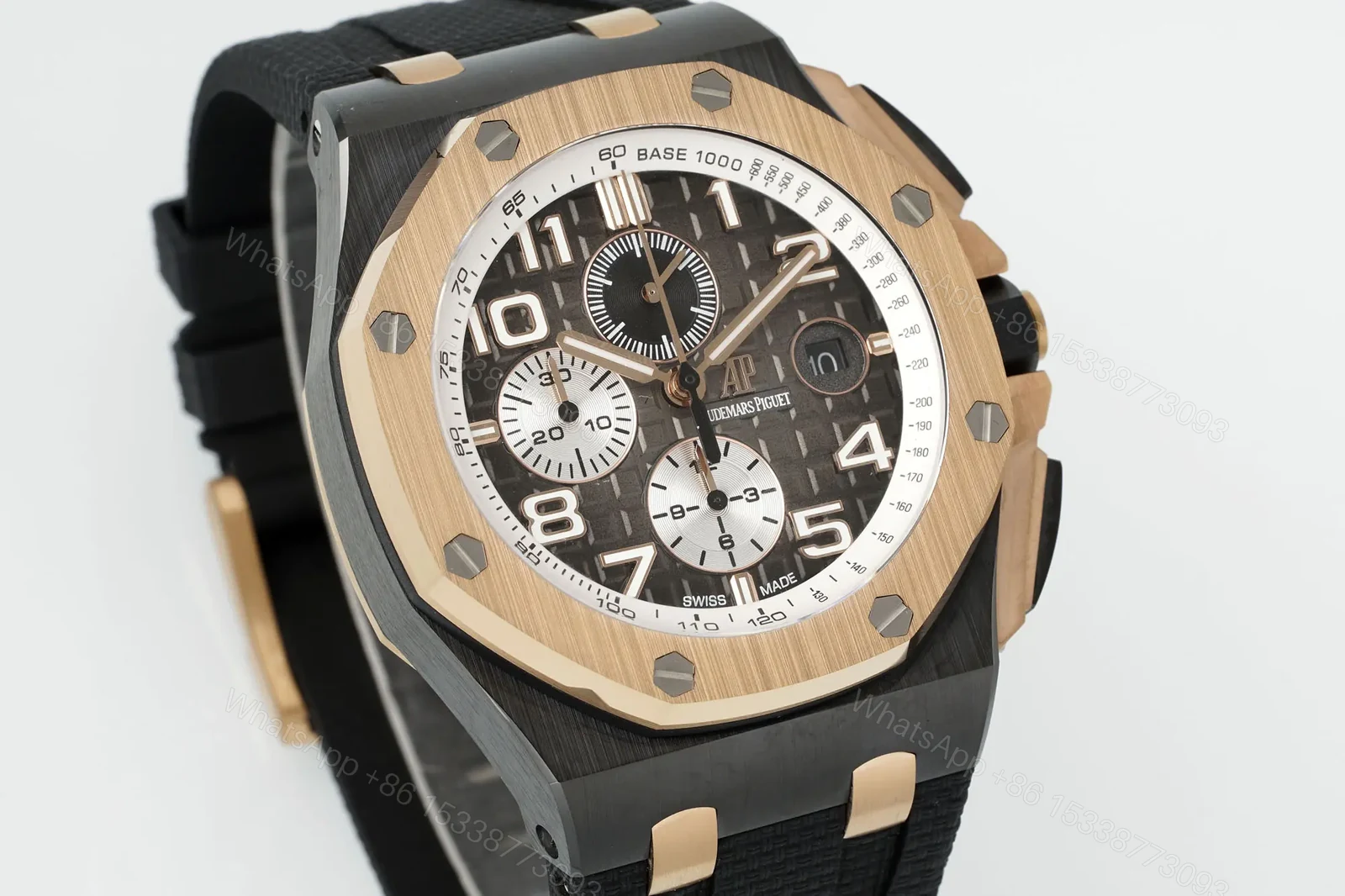 View 2 of Royal Oak Offshore 26400 Series Watch – Black and Rose Gold Ceramic – Chronograph Style