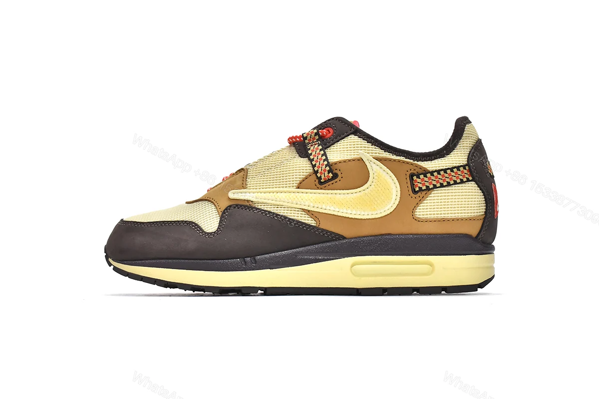 View 11 of Travis Scott x CACT.US CORP x Nike Air Max 1 Baroque Brown DO9392-200
