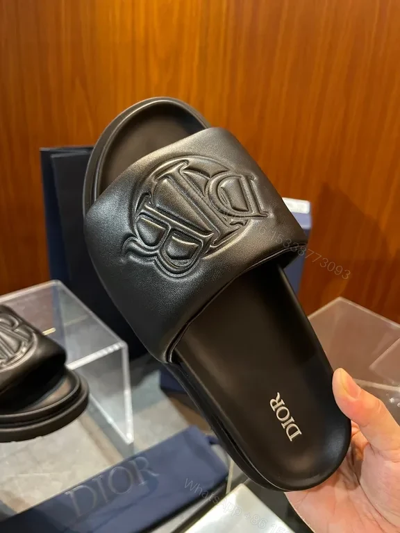 View 5 of Denim Monogram Luxe Slide: Everyday Couture Footwear