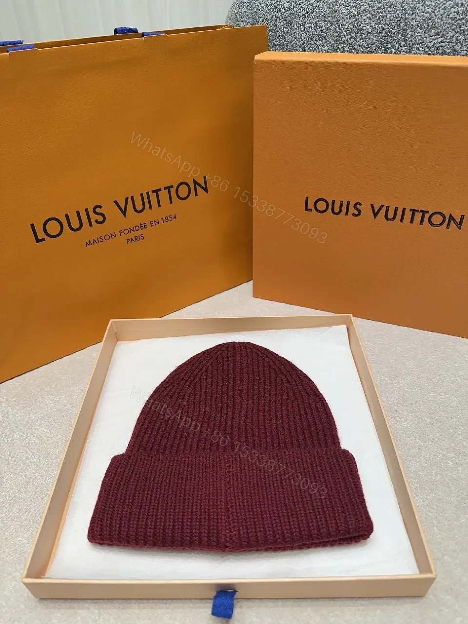 View 6 of Knit Beanie with Subtle Gold Accent — Everyday Luxe Warmth