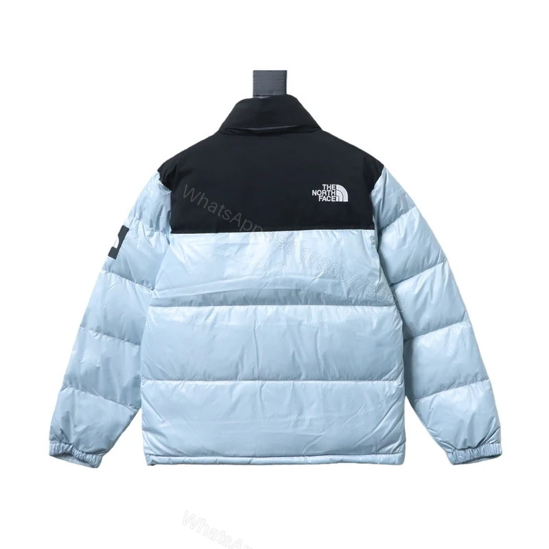 TheNorthFace Large checkered down jacket 'Blue Black' — view 2