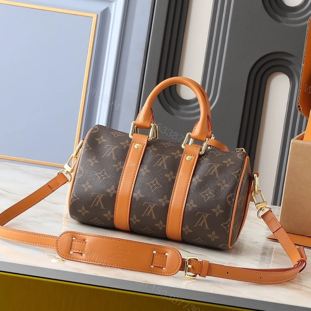 View 9 of Louis Vuitton Keepall Cargo Bag 25 Brown 25Cm M14981