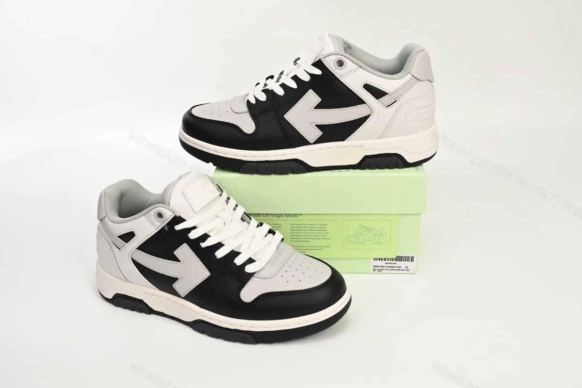 OFF-WHITE Out Of Black And White Gray OMIA189F 22LEA001 0709 — view 2