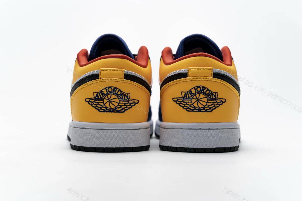 View 4 of Air Jordan 1 Low Royal Yellow 553558-123