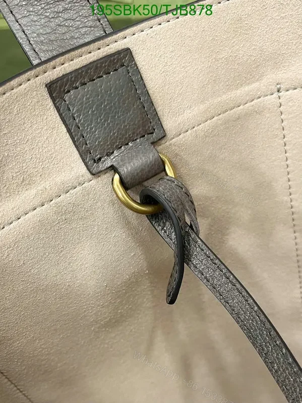 View 8 of Gucci Large Tote Beige and Brown made of PVC and Genuine Leather YU335