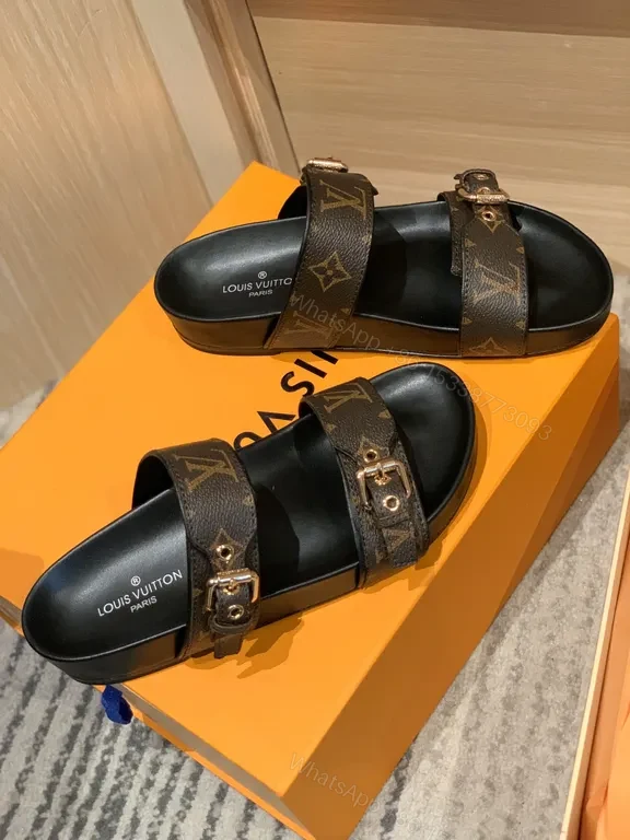 View 4 of Monogram Sandals: Louis Vuitton-Inspired Cushioned Sandals