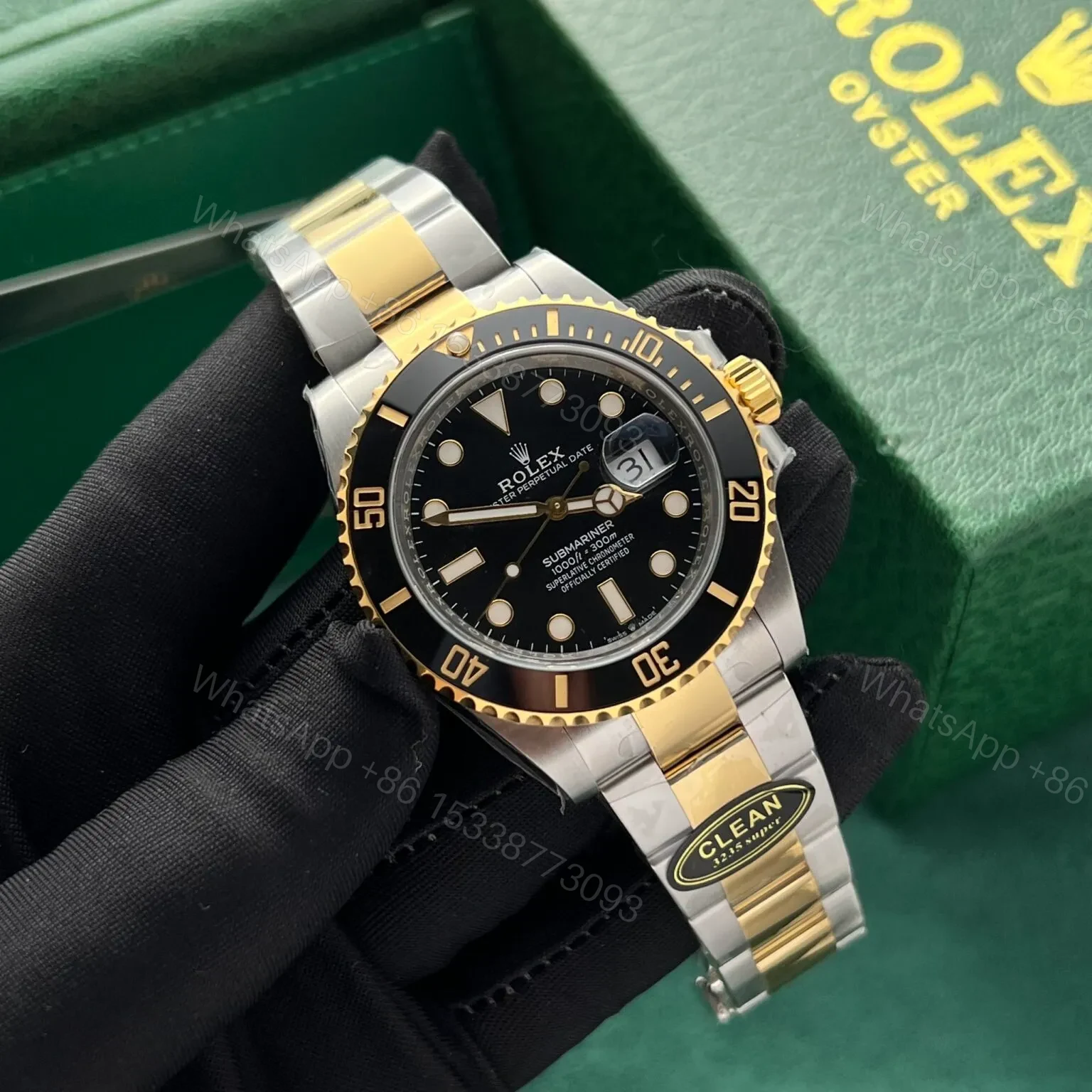 View 3 of Superclone Rolex Submariner Black Dial 126613LN