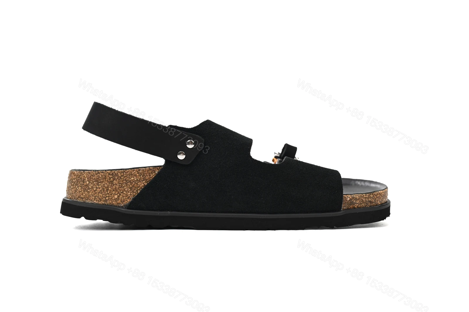 View 3 of Dior by Birkenstock Milano Sandal Black 3SA117ZSG_H900