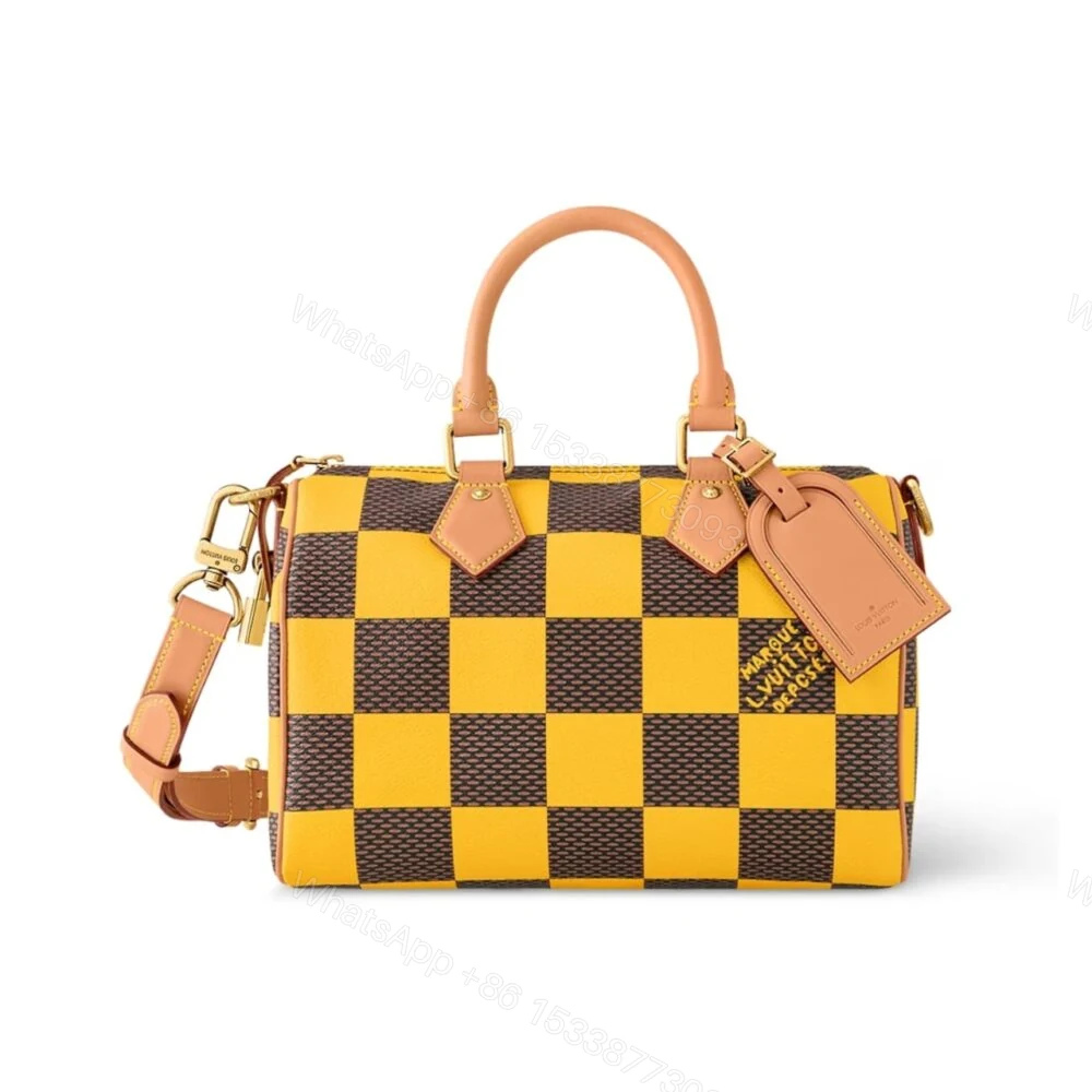 Louis Vuitton Speedy 25 Bandoulière Damier Pop Yellow 25Cm N40584 — view 1