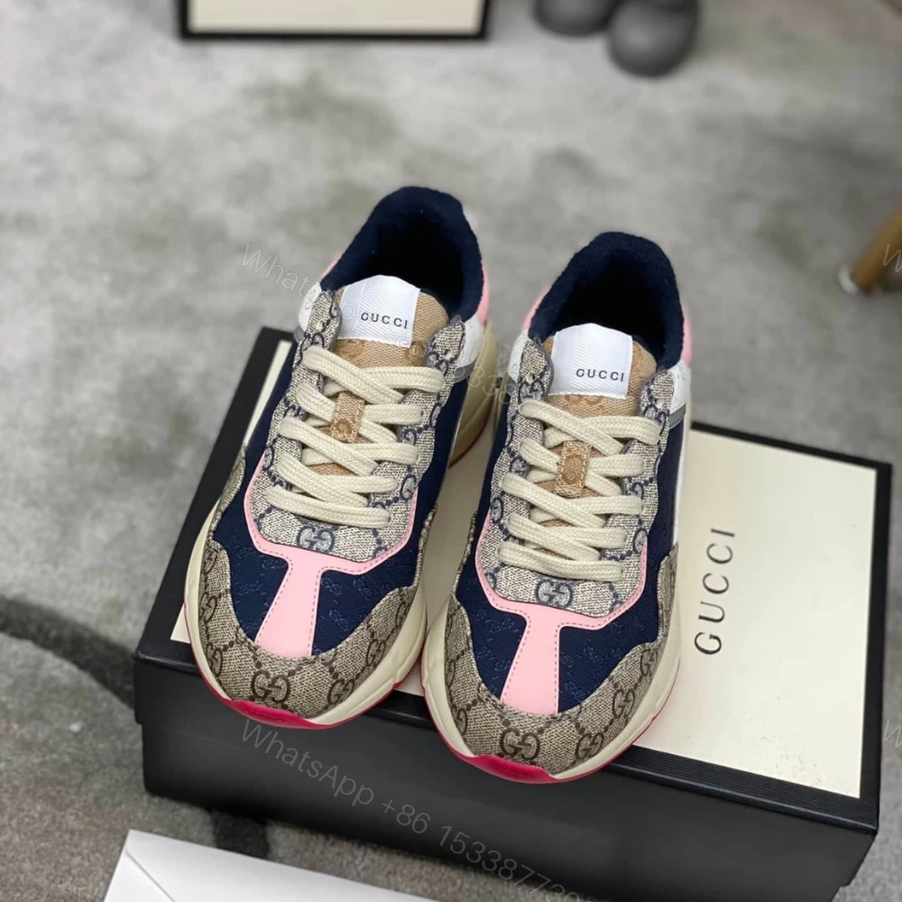 View 2 of Gucci WMNS GG Rhyton Beige White Pink 620185 99WF0 4371