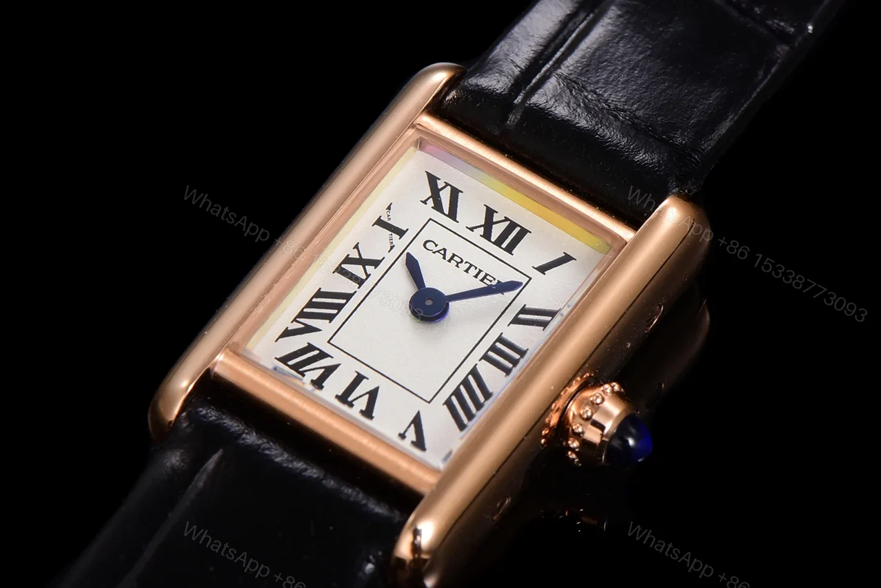View 4 of Cartier Tank Louis Mini Watch 24MM Gold Case Black Crocodile Leather Strap Premium Edition CAR-TANK-LOUIS-MINI-GOLD-24