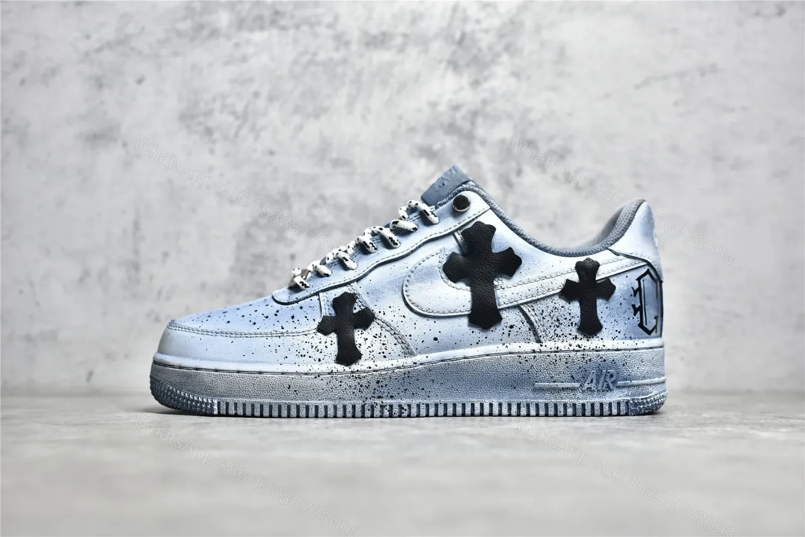 Air Force x Chrome hearts Blue — view 1