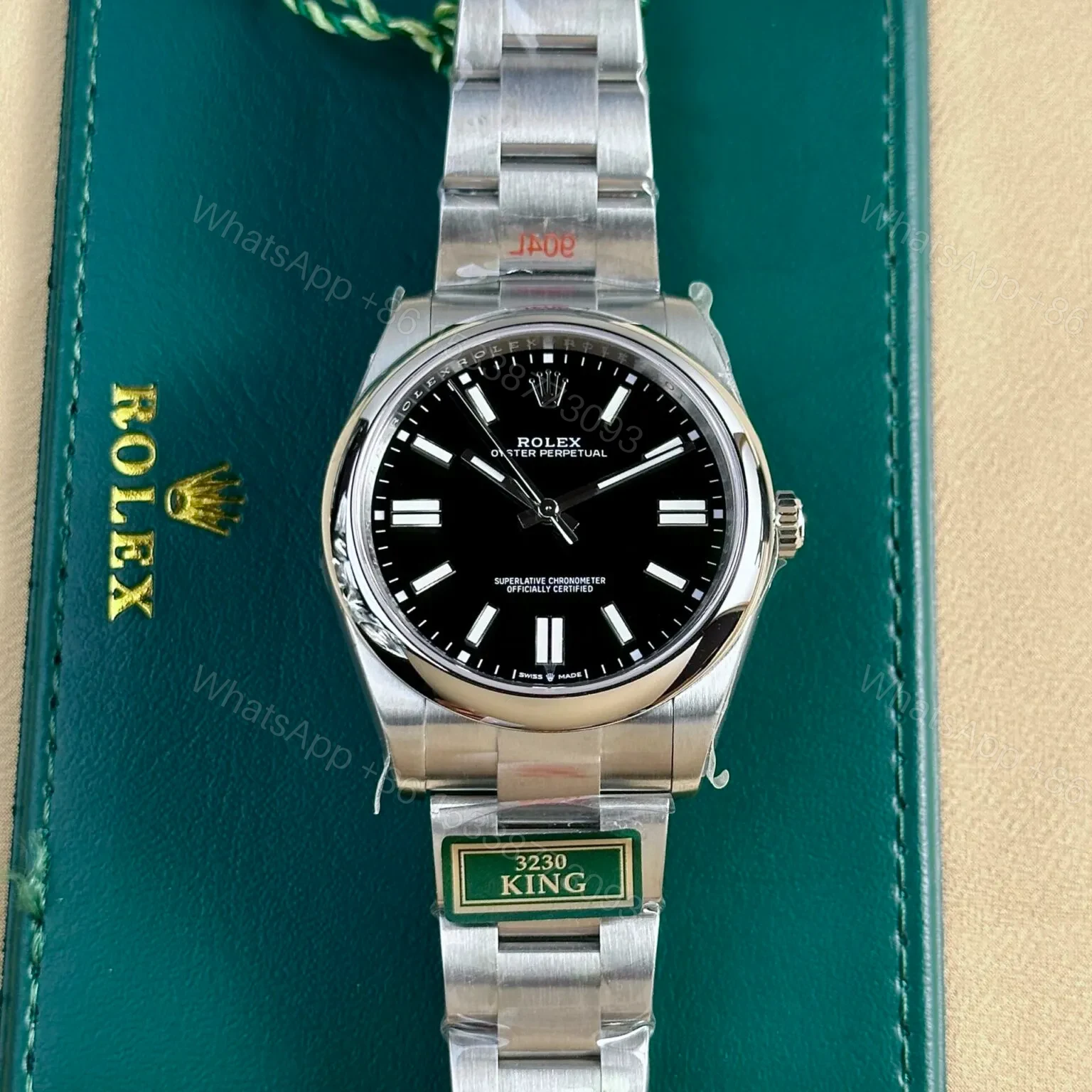 View 2 of Replica Rolex Oyster Perpetual Black Dial 124300 41 mm
