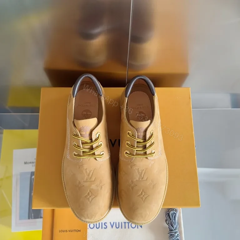 Warm LV Monogram Leather High-Top Sneakers — view 1