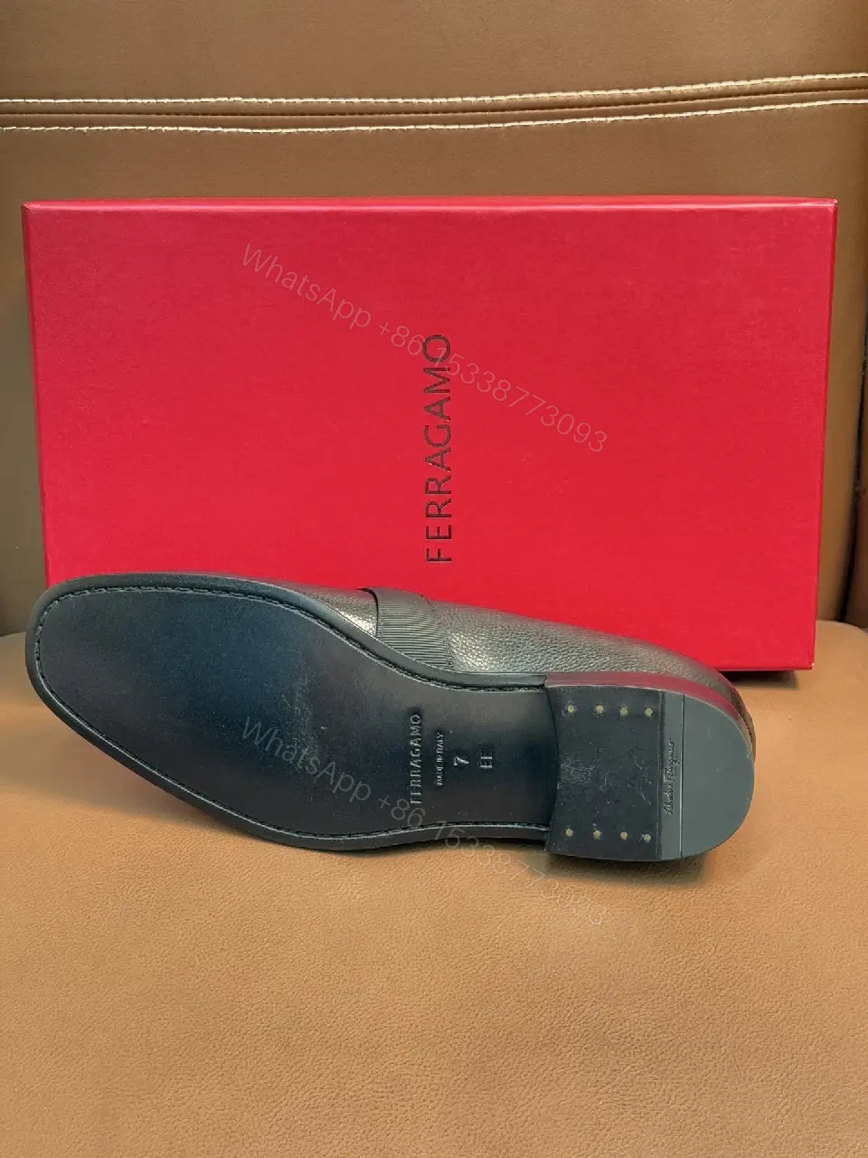 View 9 of Refined Leather Driving Loafers with Signature Hardware