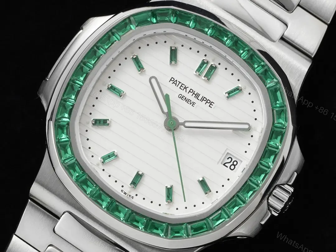 View 3 of Patek Philippe Nautilus 5711 Platinum – Emerald White Dial 5711/113P-001