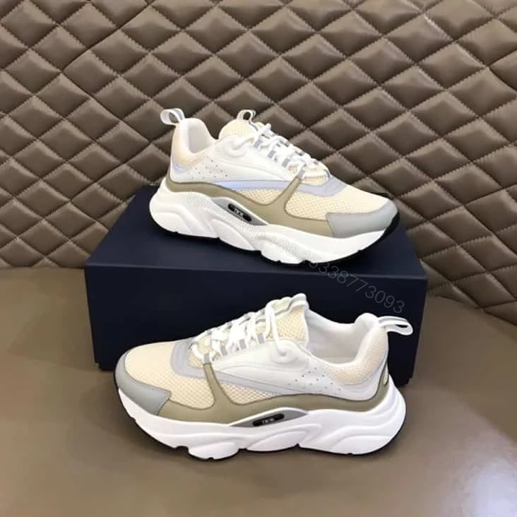 View 2 of B22 SNEAKER TECHNICAL MESH WITH AND CALFSKIN – CD103