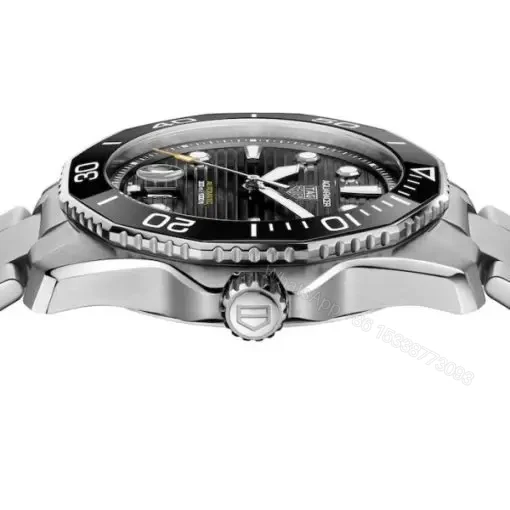 View 5 of Replica TAG Heuer Aquaracer Men Automatic Black Stainless Steel Watch WBP201A.BA0632