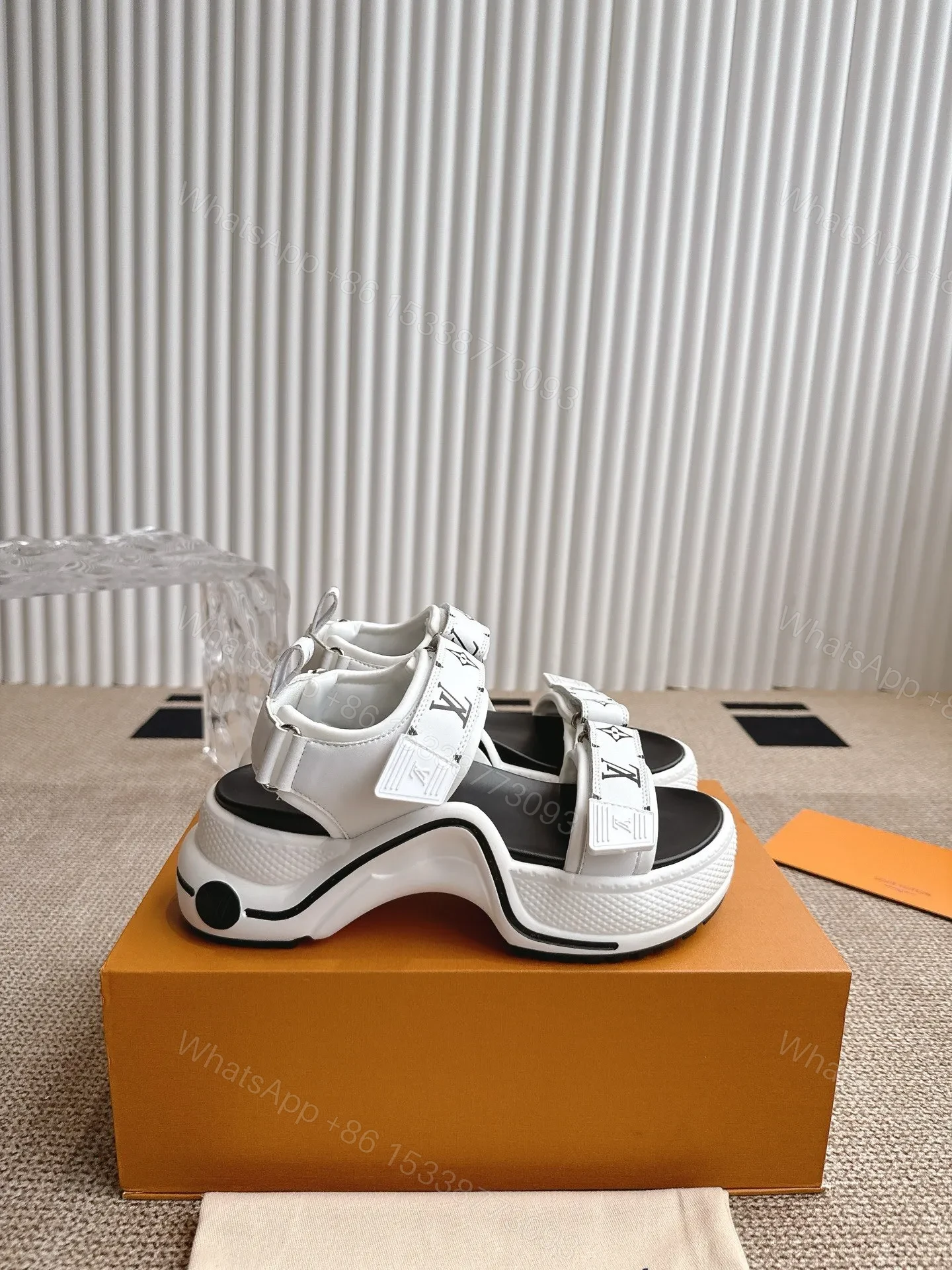 View 5 of LV Women White Synthetic Strap Sandals