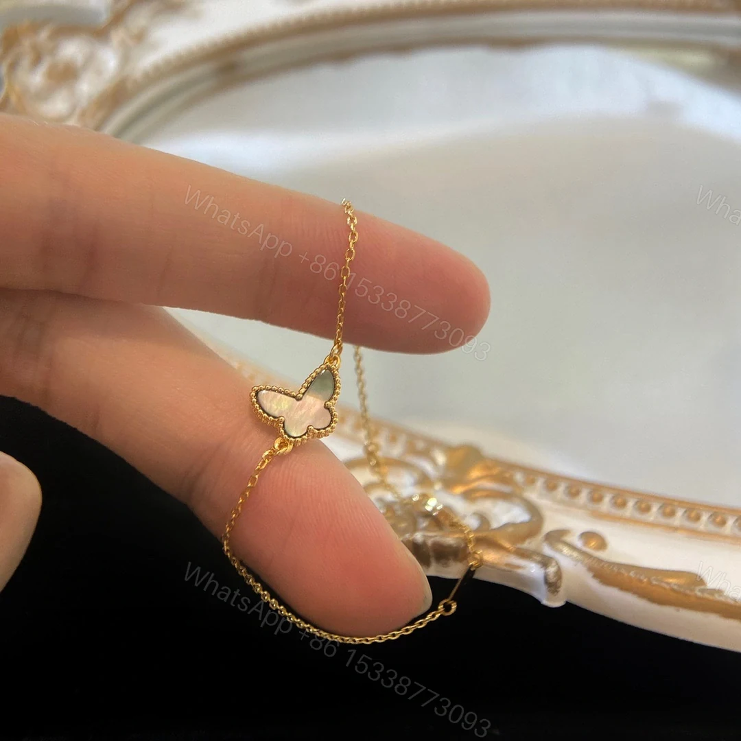 View 9 of 高仿首飾VanCleef&Arpels*RP9VB00蝴蝶貝母玫瑰金手鏈