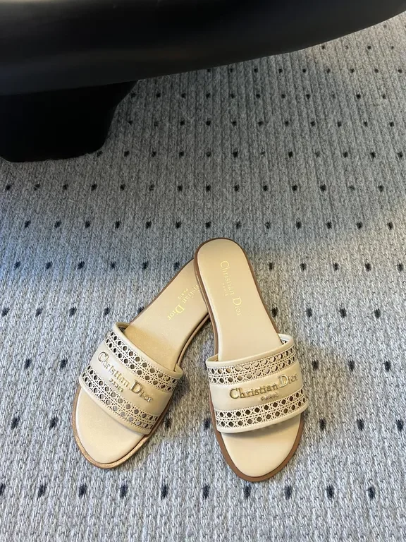 View 4 of Neutral Beige Vegan Leather Luxury Slide Sandals