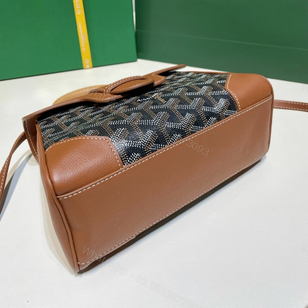 View 4 of 高仿Goyard*SAIGONQ櫸木手柄單肩包棕色免檢版