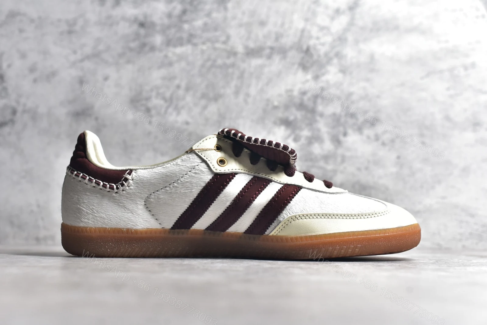 View 3 of adidas Samba Nylon Tonal Wales Bonner Cream White