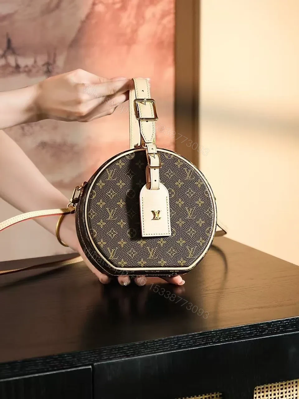 View 6 of Louis Vuitton Petite Boite Chapeau handbag in Monogram canvas