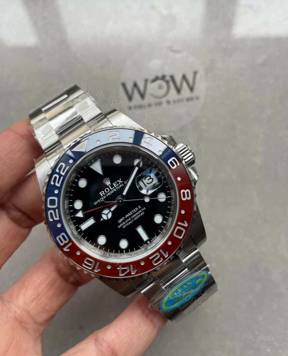 View 2 of Clean Factory 1:1 Rolex GMT-Master II 126710 BLRO PEPSI Blue/Red Best Edition Ceramic DD3285 CHS