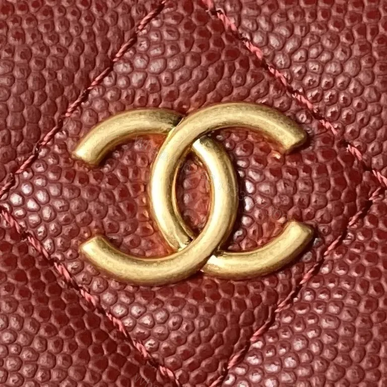 View 6 of Chic Quilted Mini Bag with Gold Chain Strap - Luxe Burgundy