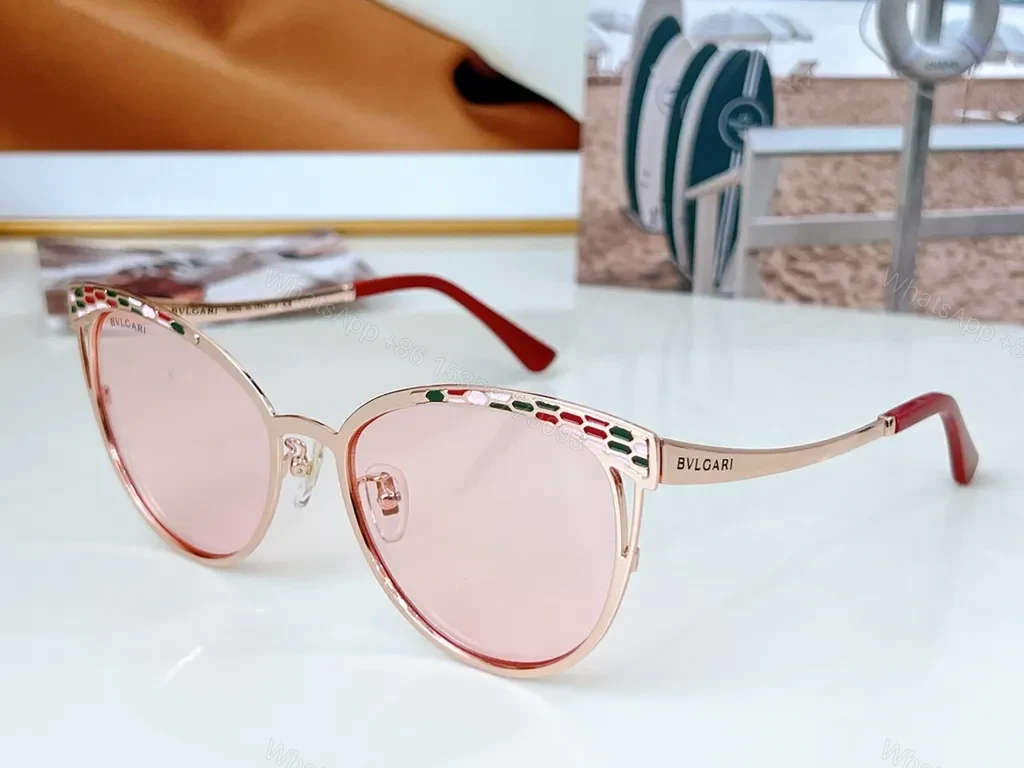 View 6 of Chic Metal Sunglasses with Gradient Lenses and Texture