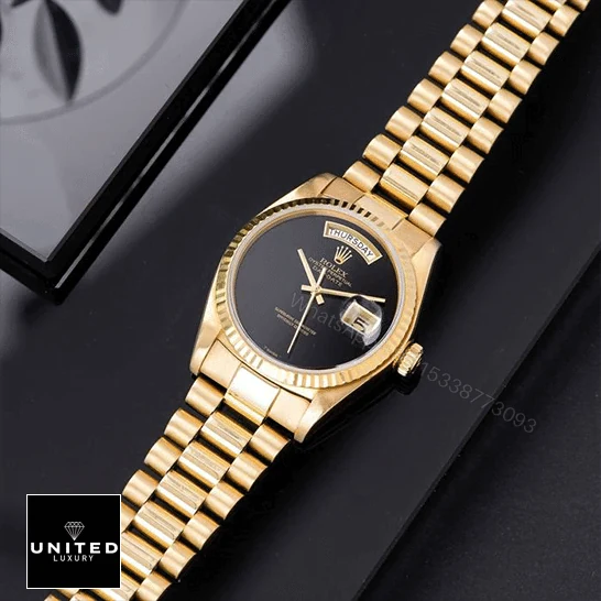 View 6 of Rolex Day-Date Onyx Dial 18038 – Bulang Jubilee Replica