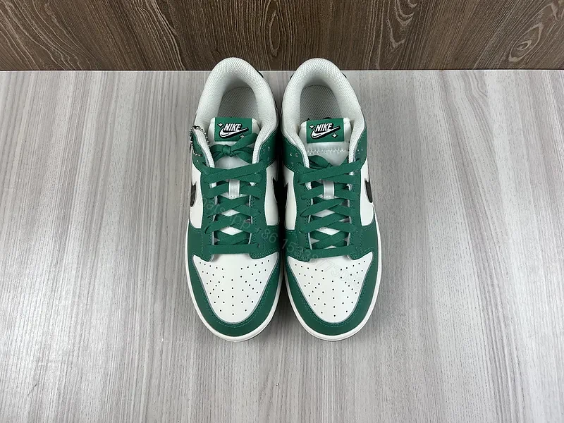 View 8 of Green-White Nike-Inspired Low-Top Sneaker: All-Day Comfort