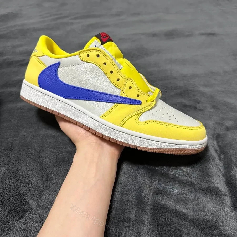 View 2 of Jordan 1 Retro Low OG SP Travis Scott Canary (Women's)