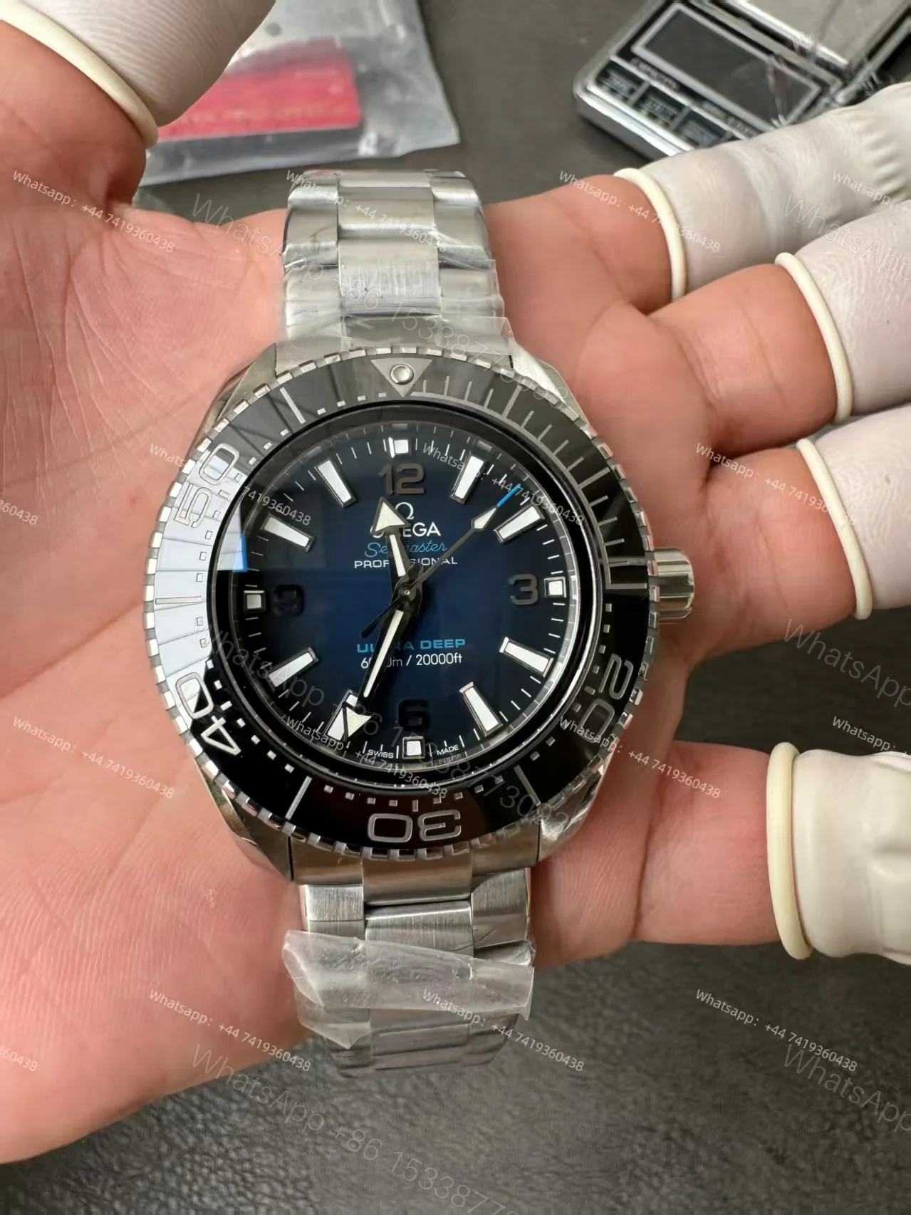 View 8 of Omega Super Clone Seamaster Ocean Planet 6000M 45.5 MM 215.30.46.21.03.001