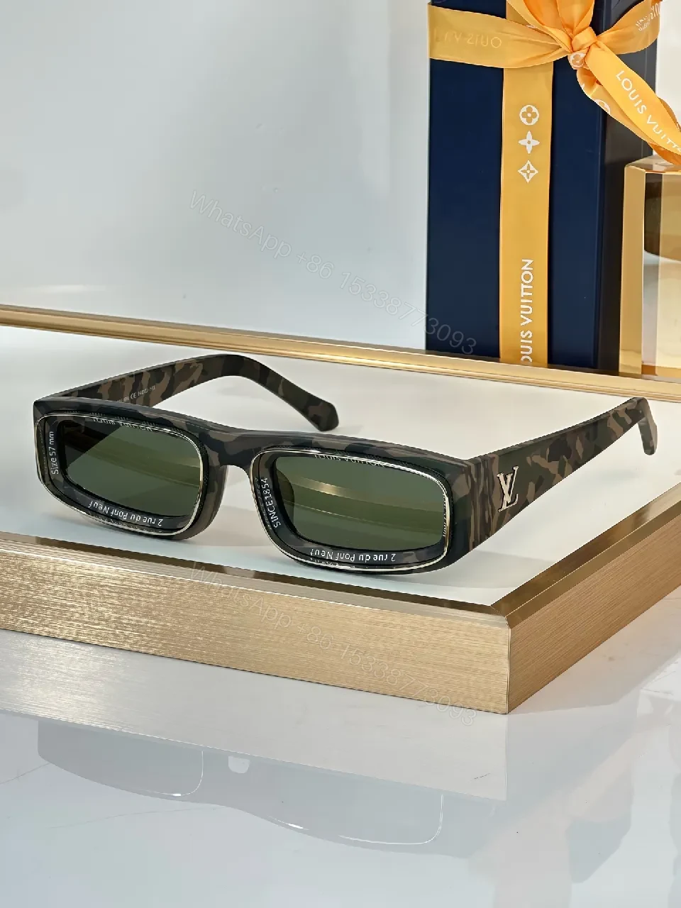 View 7 of Matte Shield Sunglasses – Bold Rectangular, All-Day Comfort