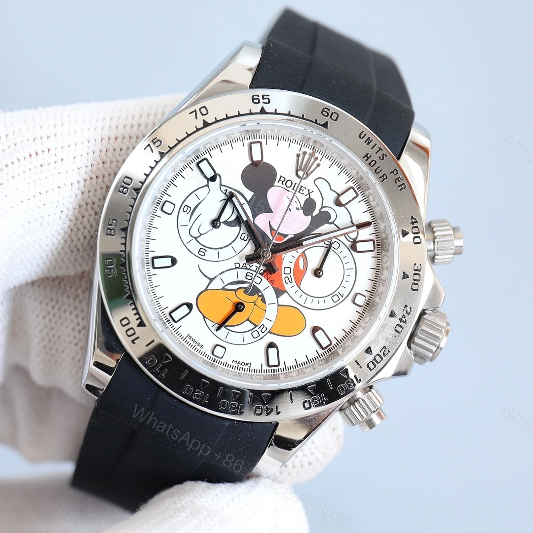 View 5 of Rolex Cosmograph Daytona Mickey Mouse White Dial 40Mm
