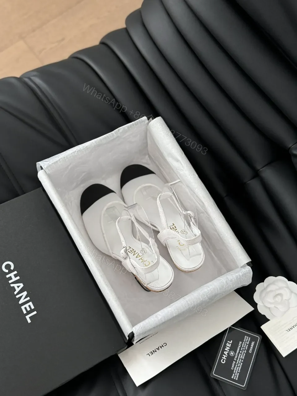 View 2 of Satin Slingbacks: Transparent Strap, Cushioned Comfort, Elegant Everyday Footwear