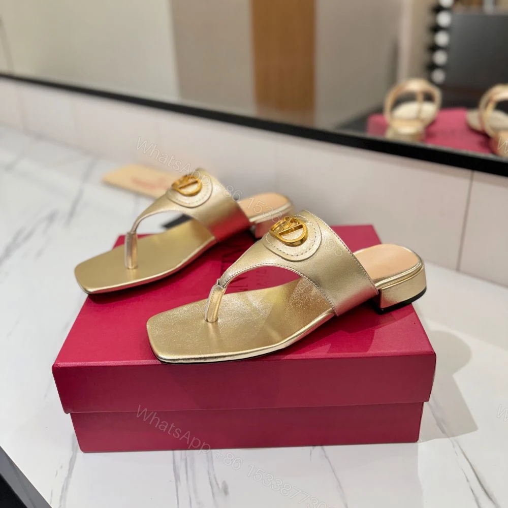 View 4 of Valentino Garavani Vlogo Signature Sandals Gold