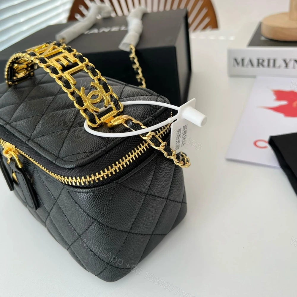 View 4 of Chanel Small Vanity Case SS22 Black 17Cm