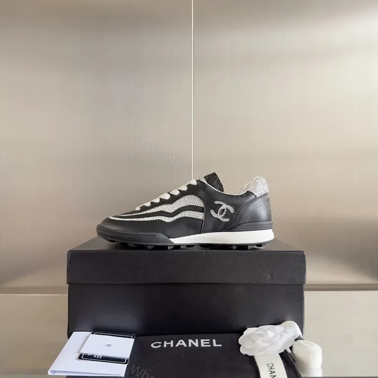 View 2 of Chanel-Inspired Luxury Sneakers: Premium Comfort & Style