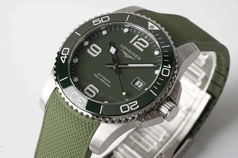 View 3 of Longines Conquest Green Diver Watch Stainless Steel Case Ceramic Bezel Automatic Movement