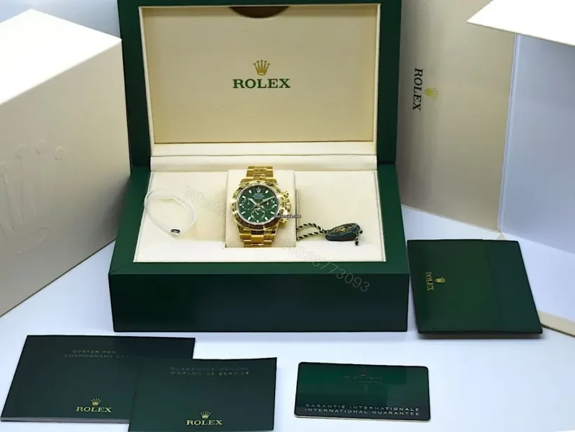 View 3 of Rolex Daytona Yellow Gold Cosmograph Green Dial