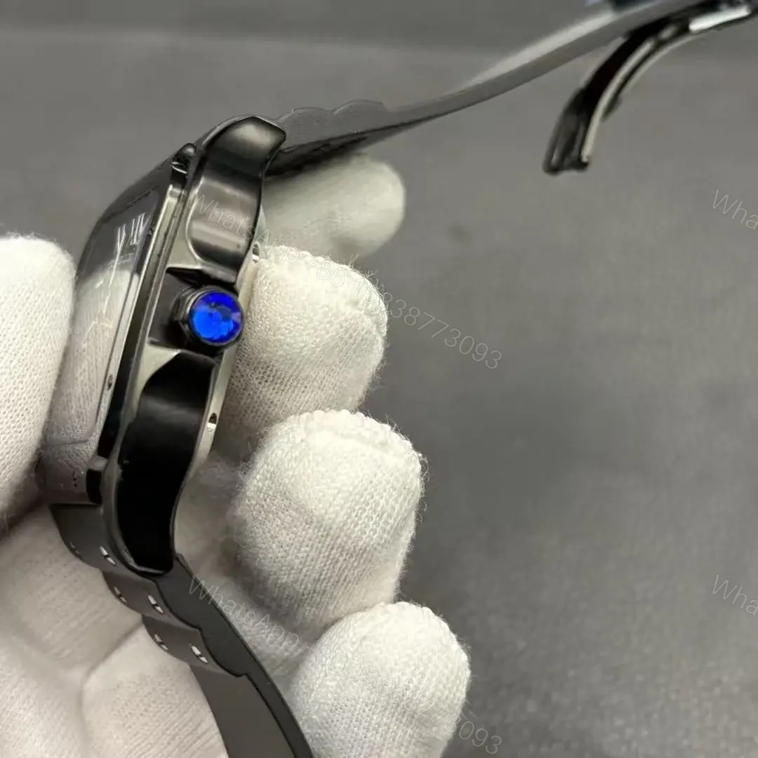 View 7 of Cartier Santos Full Black Replica De Cartier Watch