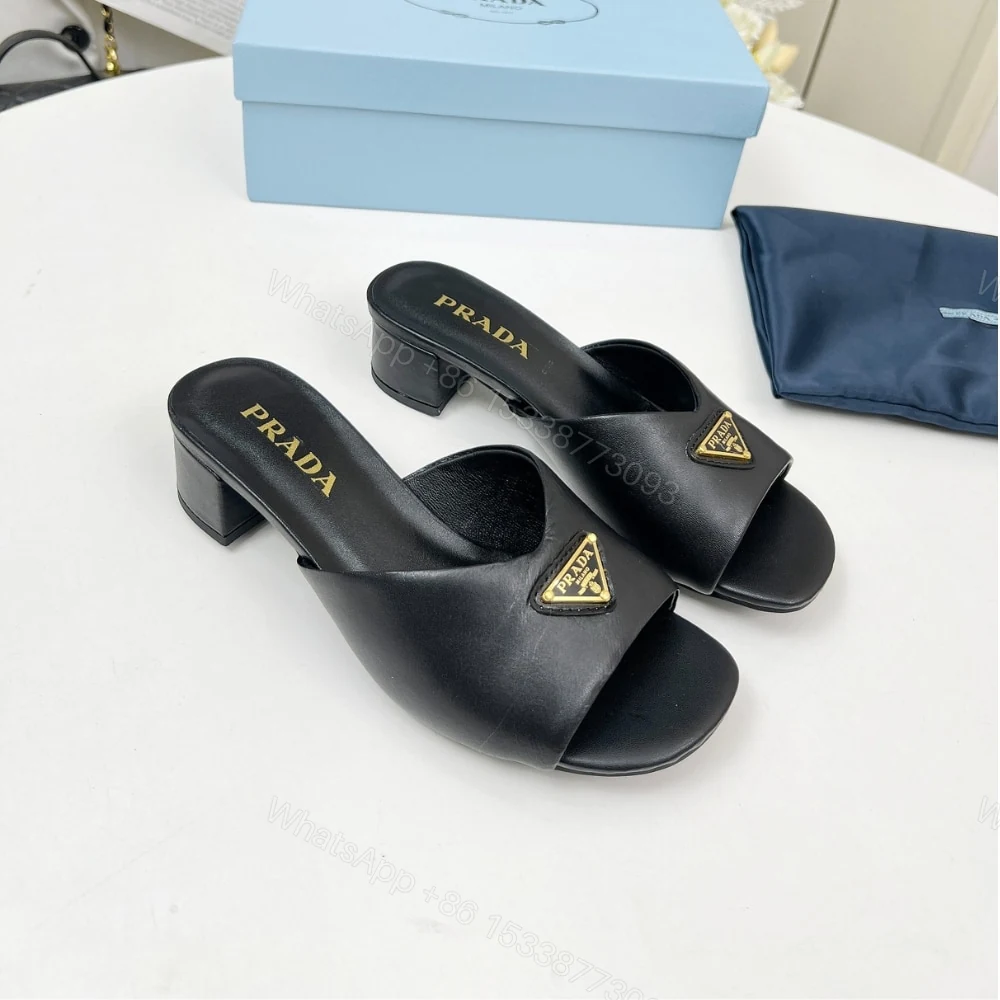 View 2 of PRADA PADDED NAPPA LEATHER SANDALS BLACK 1XX711 2DL8 F0002 F A035